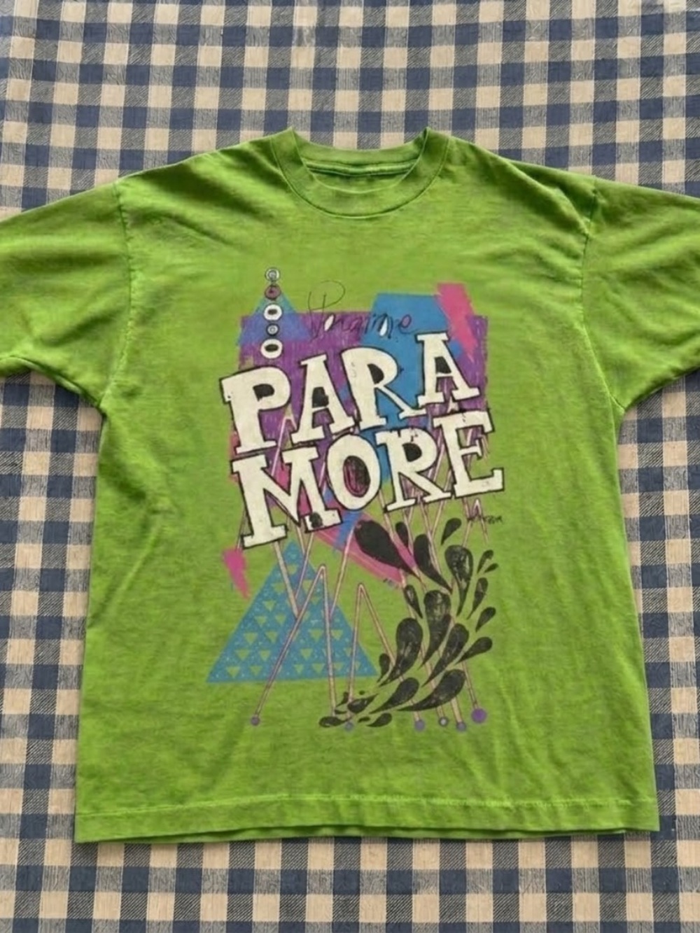 Paramore Kiwi Green Graphic Band Tee